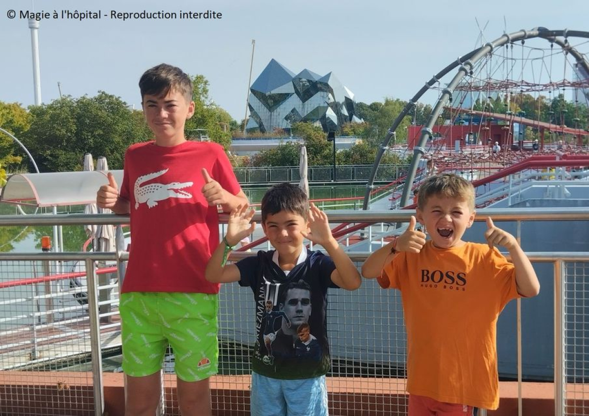 Un séjour magique au Futuroscope, association Magie à l'hôpital